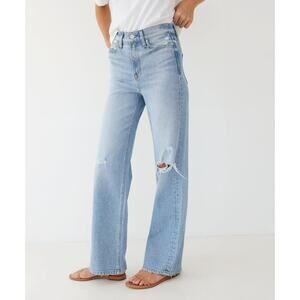 AYR The Secret Sauce Jeans Heirloom Light Blue Wash 26S Relaxed Straight Denim